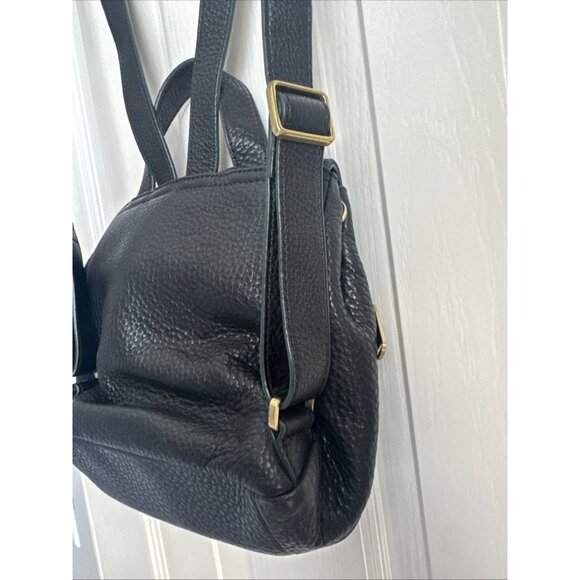 Fossil Purse Bag Backpack Black Small Leather Compact Design - Picture 6 of 11